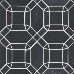 Nero Marquina Mosaic 1 - marble tile